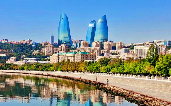 Azerbaijan Baku, Flame Towers